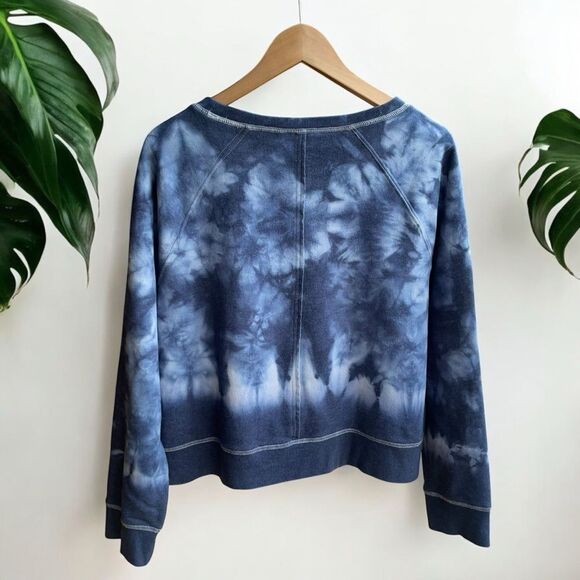 ๐ Joy Lab Tie Dye Sweatshirt in Indigo Blue - Picture 3 of 10